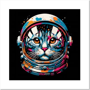 Space Astronaut Cat Gifts Space Cat Posters and Art